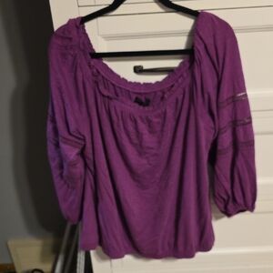 Lane Bryant Purple Blouse